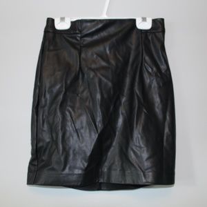 dynamite faux leather shirt